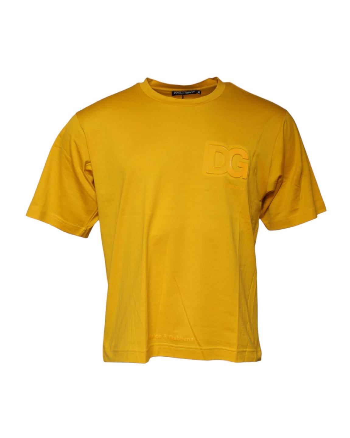 DG Logo TShirt Short Sleeve Crew Neck - Yellow T-Shirts main product photo