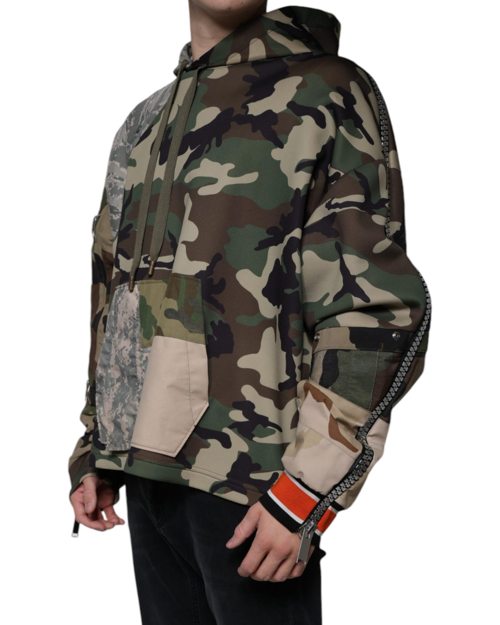 Camo Print Hoodie TSH87084 - Multicolor Sweaters main product photo