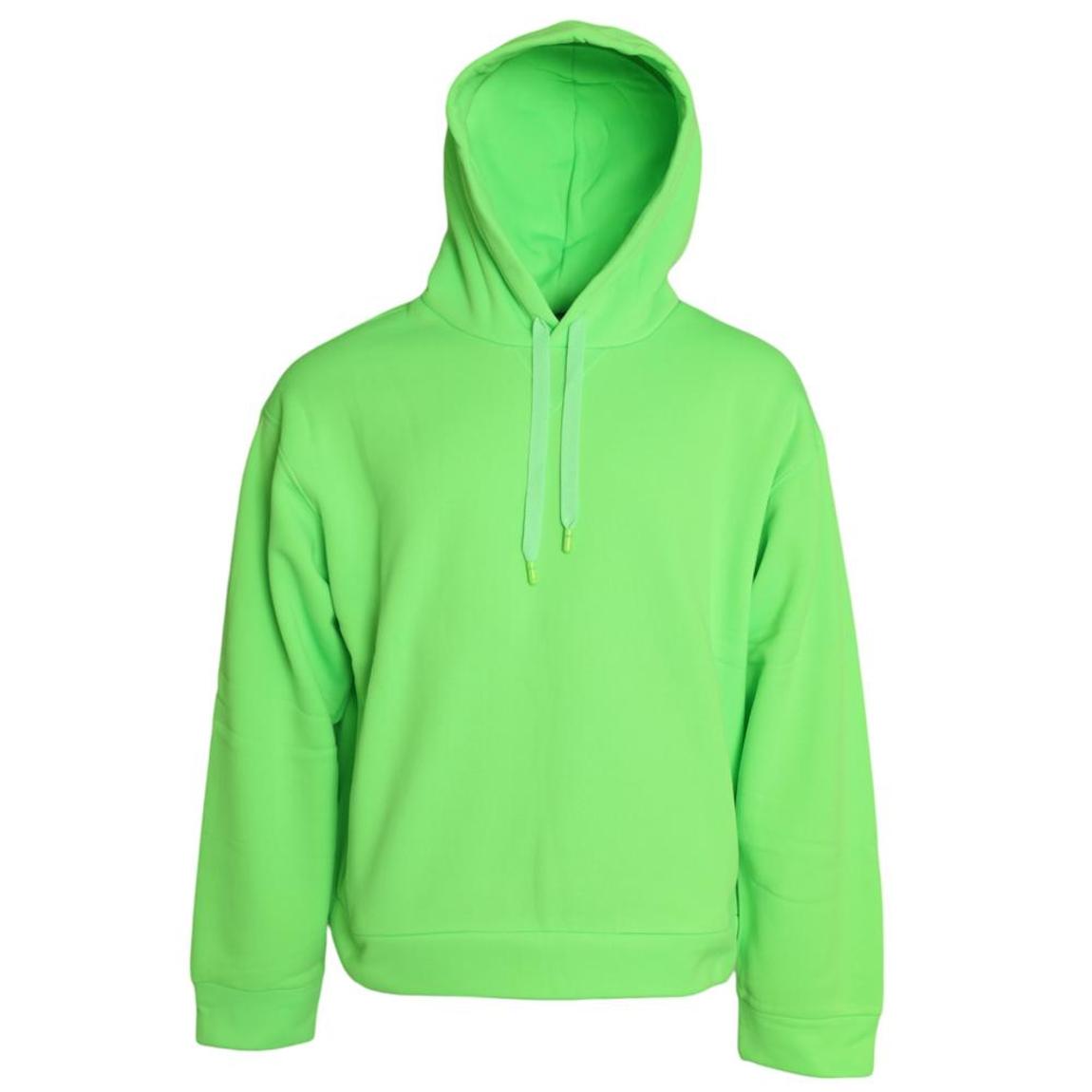 Neon Hooded Top Pullover Sweater - Green main product photo