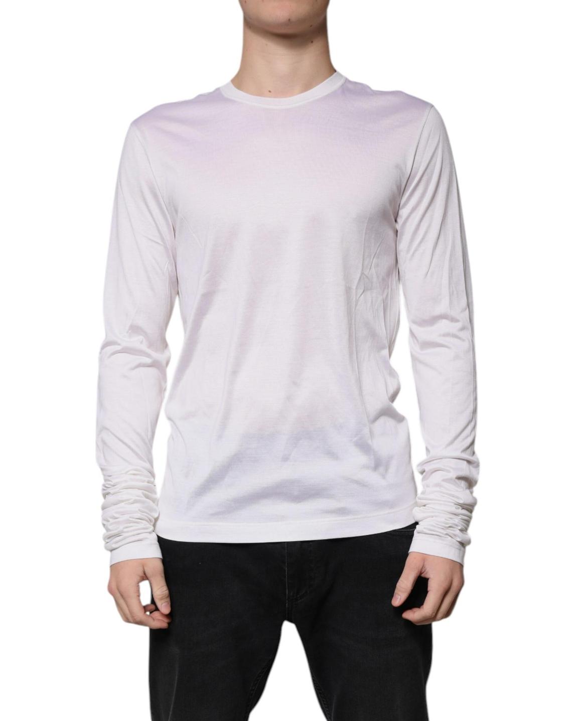 Relaxed Fit Long Sleeve Tee - White Sweaters main product photo