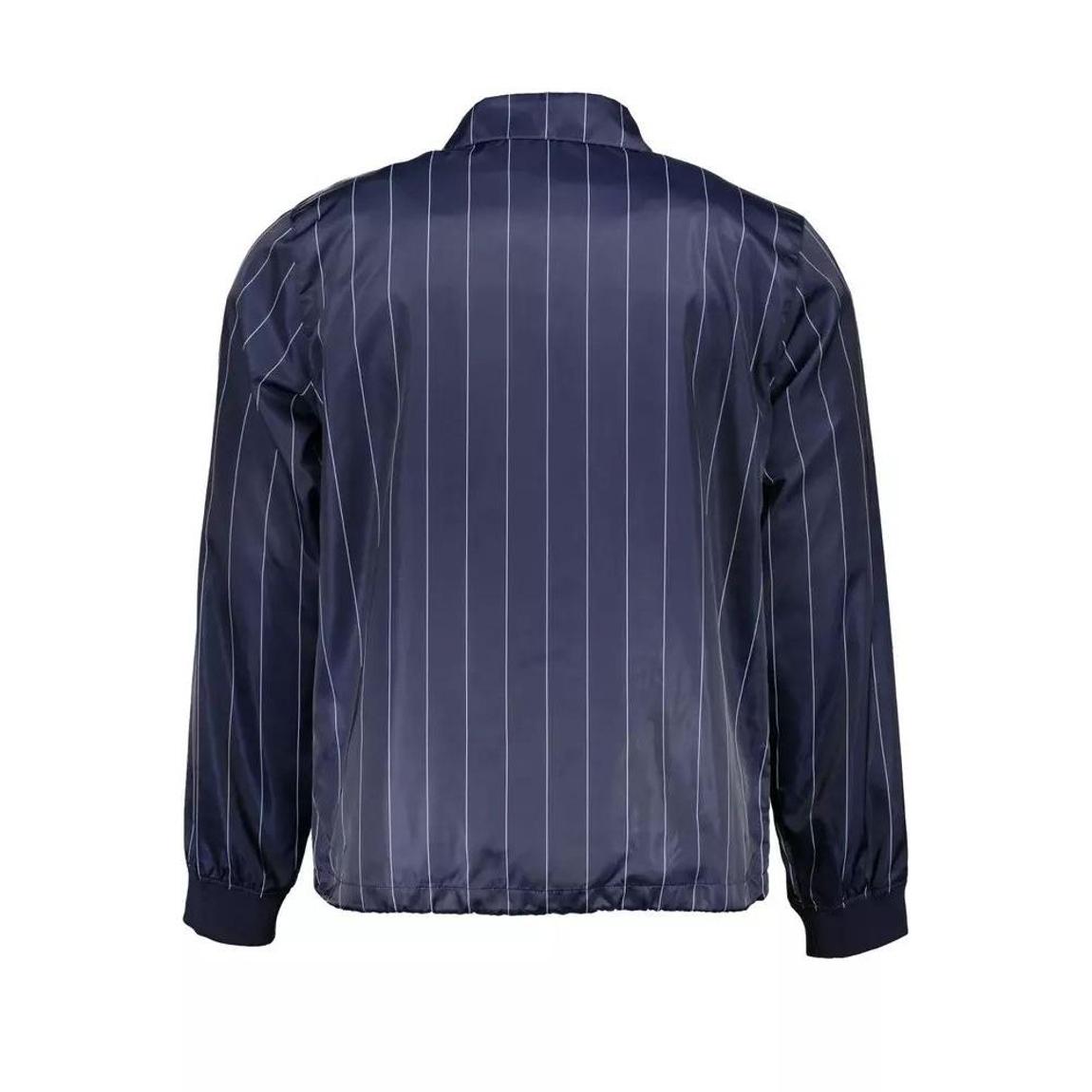 Pinstripe Coach Jacket - Blue main product photo