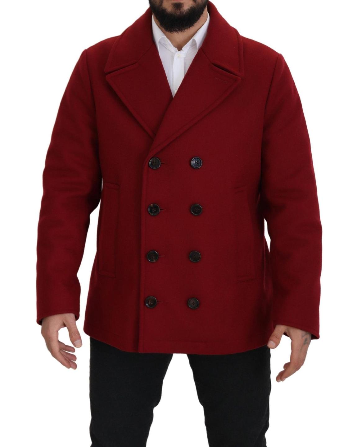 Pea Coat Double Breasted Classic - Red Jackets main product photo