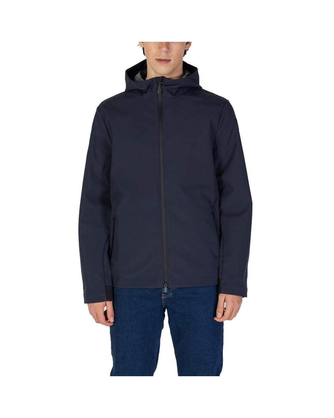 Hooded ZipUp Softshell Jacket - Blue main product photo