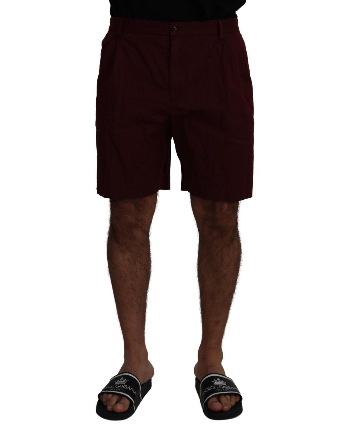 Cotton Shorts Maroon main product photo
