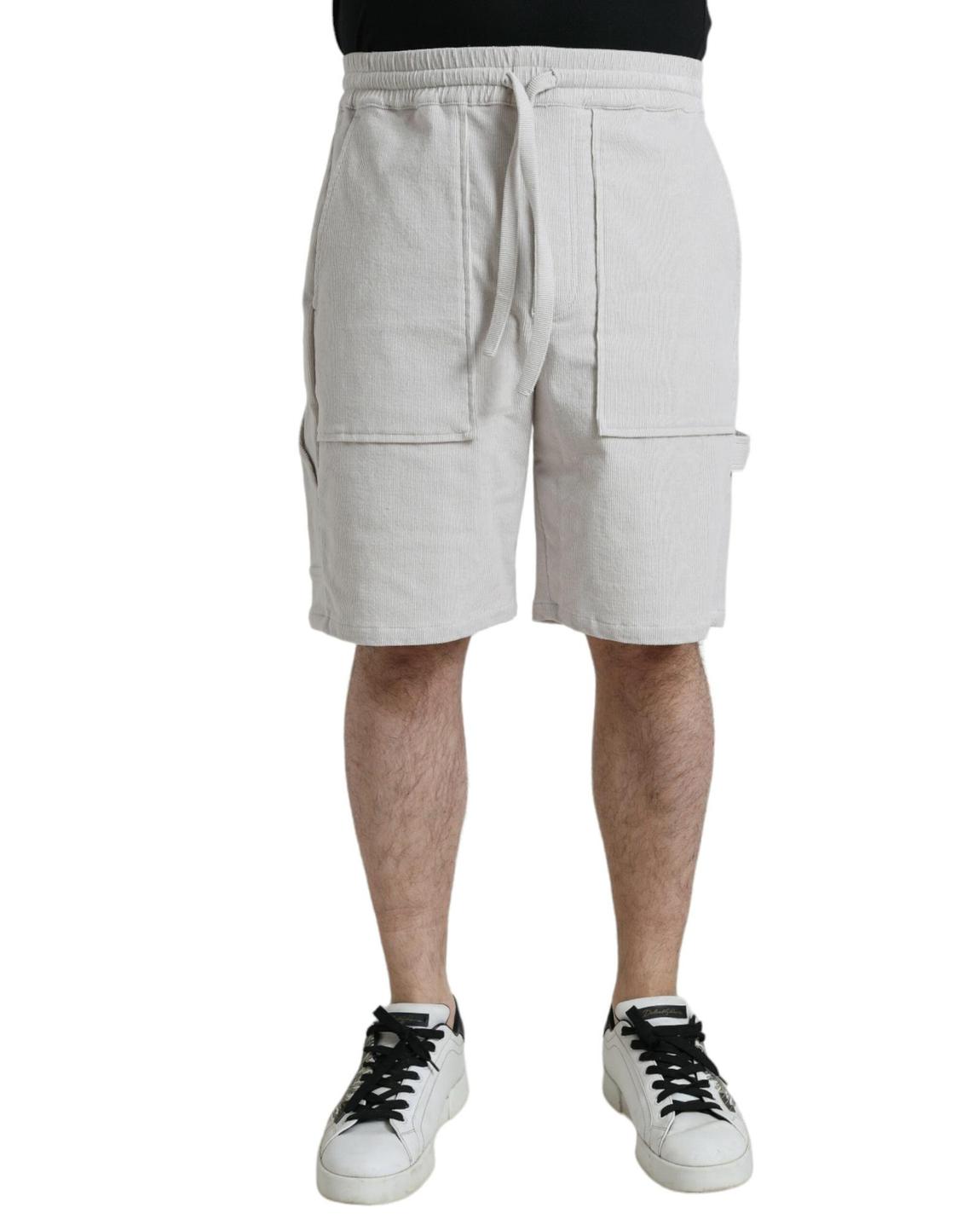 Casual Corduroy Shorts - Beige main product photo