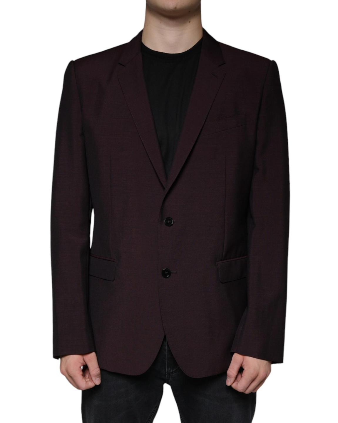 Burgundy Slim Fit Blazer - Bordeaux main product photo