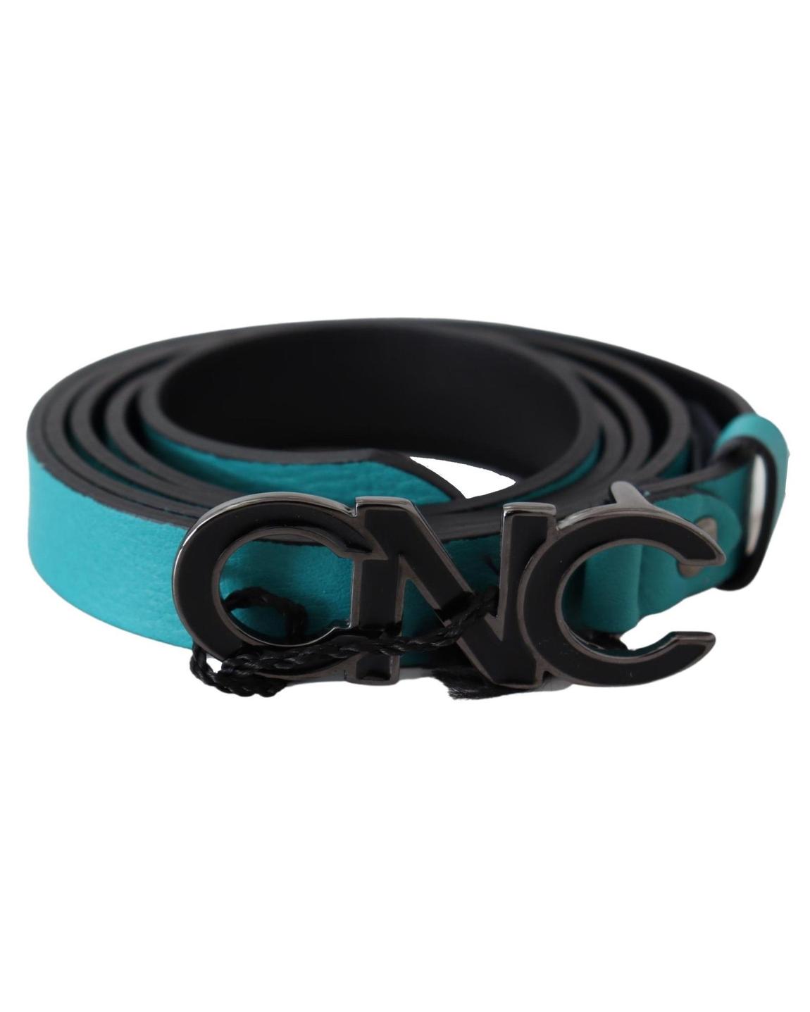 Costume National Belt Teal Leather Wo - Blue main product photo