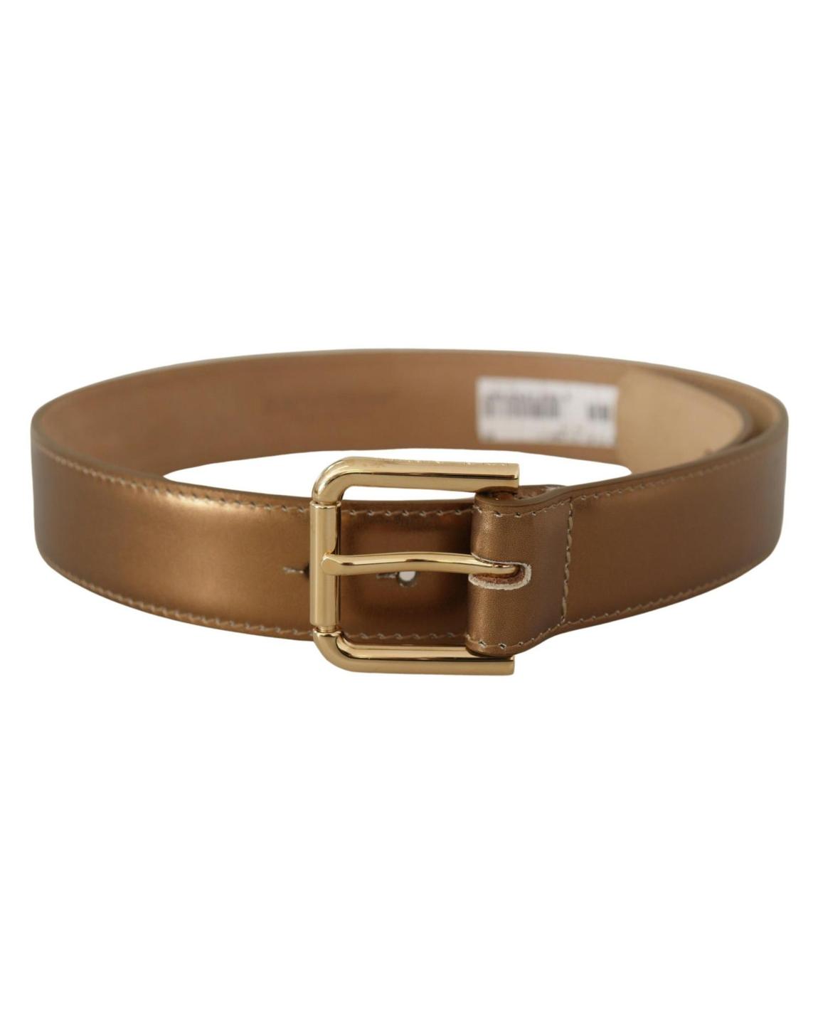 Bronze Leather Belt Women main product photo