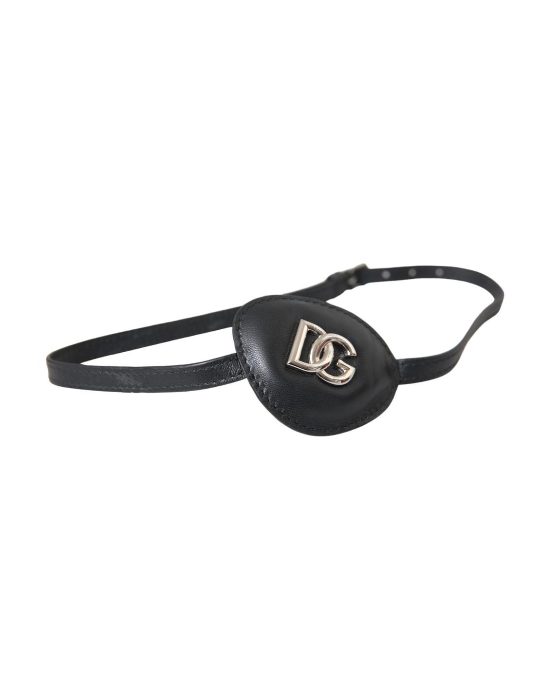 Leather Eye Patch DG Logo Wo - Black Miscellaneous Accessories main product photo
