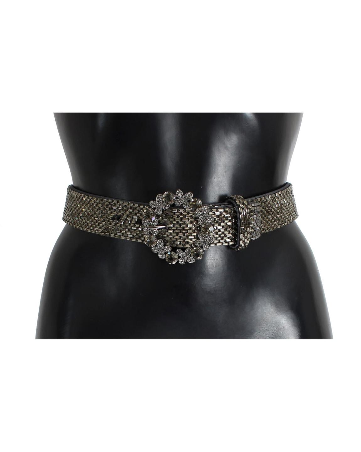 Dolce Gabbana Embellished Belt Wo - Gray main product photo