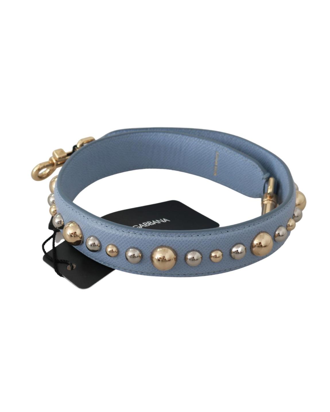 Dolce Gabbana Bag Strap Blue Studded Leather Wo Miscellaneous main product photo