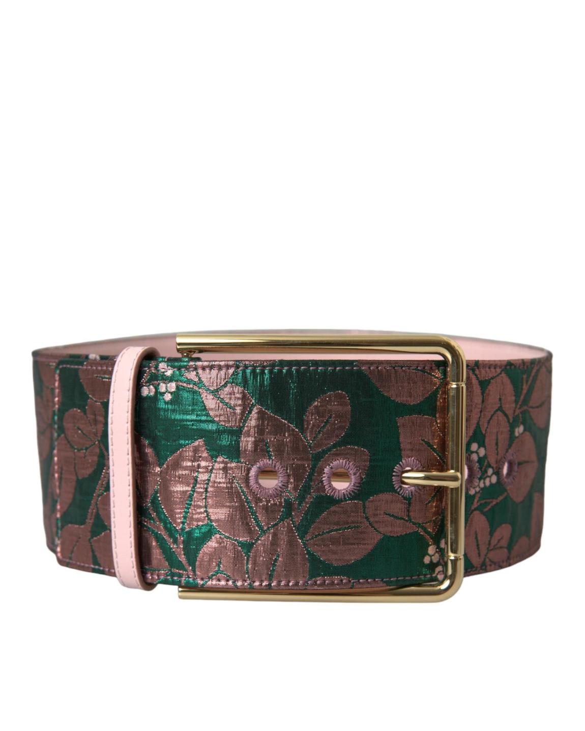 Floral Brocade Wide Waist Belt Wo - Multicolor main product photo