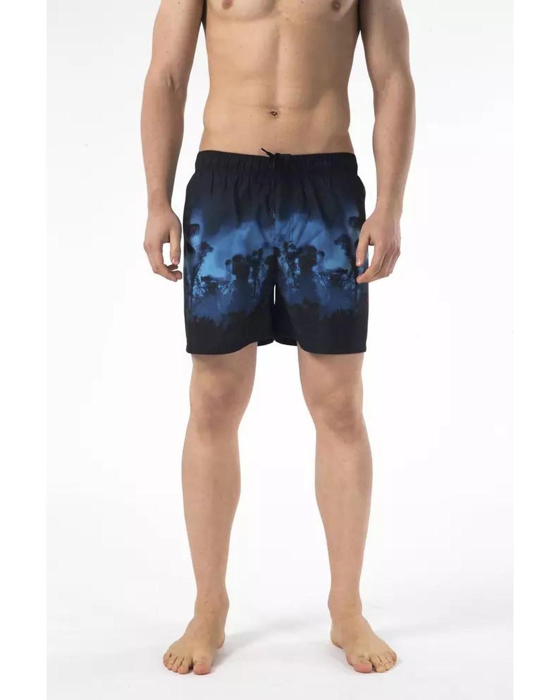 Swim Trunks AllOver Print - Black Swimwear main product photo