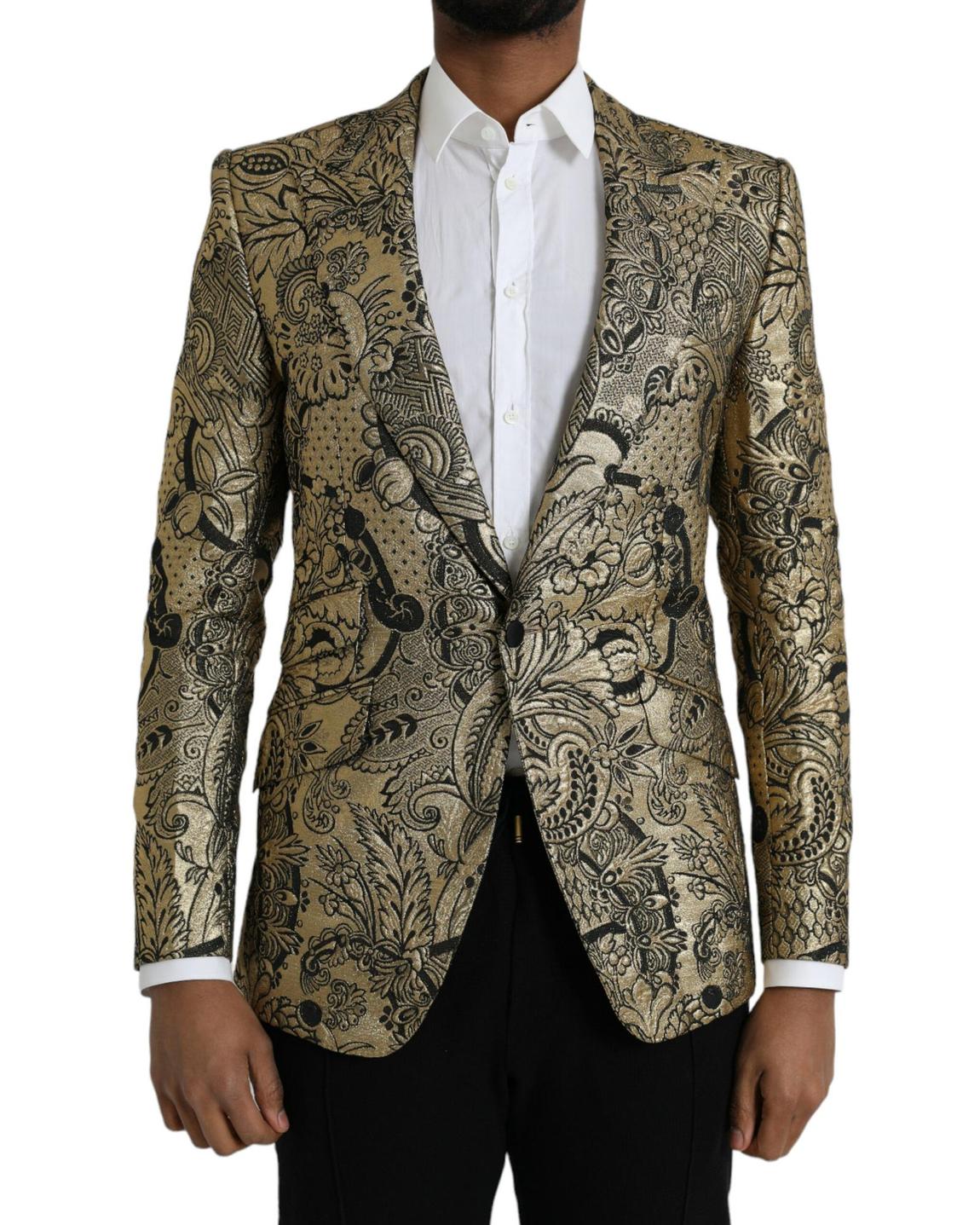 BaroquePrint Blazer Gold main product photo
