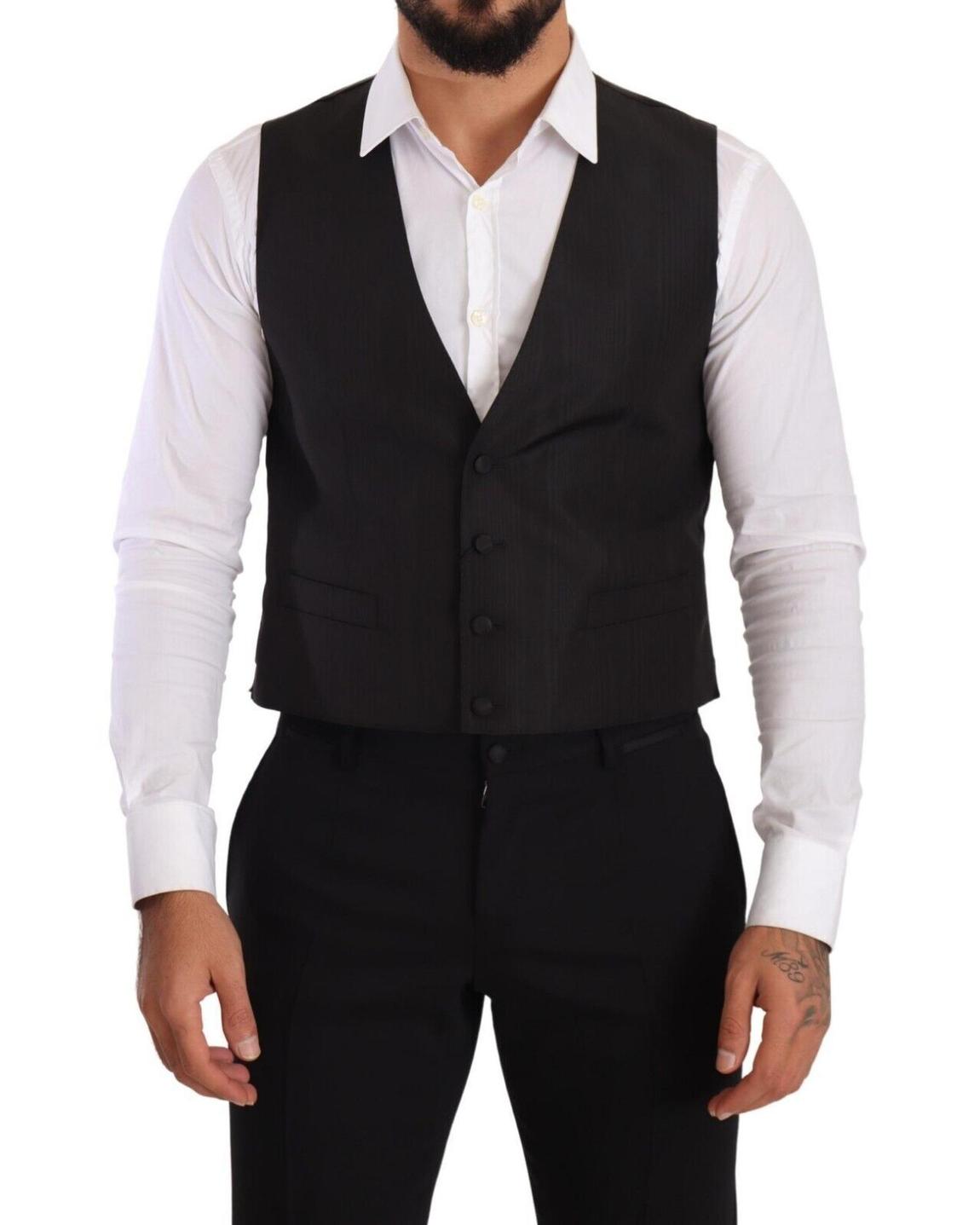Classic Fit Waistcoat - Gray Vests main product photo