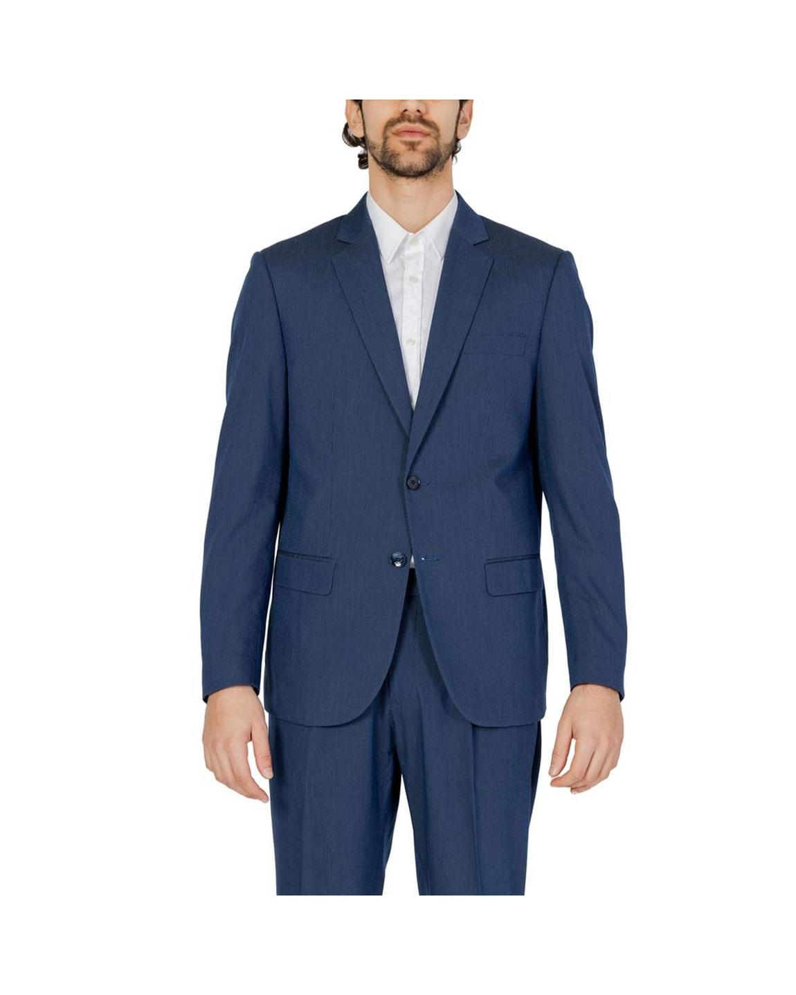 Navy Blue TwoPiece Business Suit Blazers main product photo