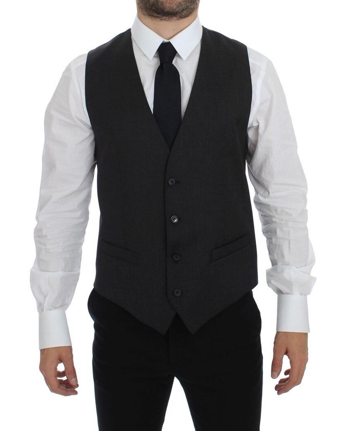 Vest Classic Fit Formal Wear - Gray Vests main product photo