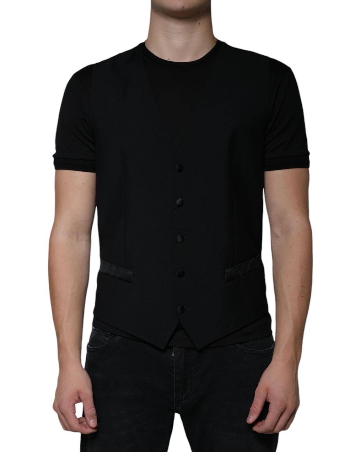 Classic Fit Waistcoat Black Vests main product photo