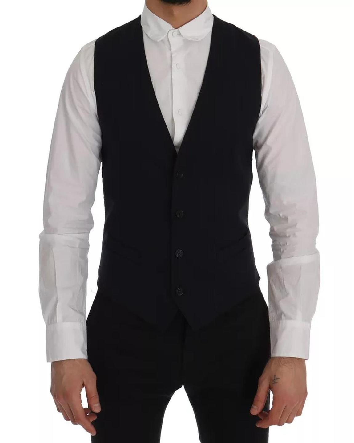 Wool Vest Classic Fit - Blue main product photo