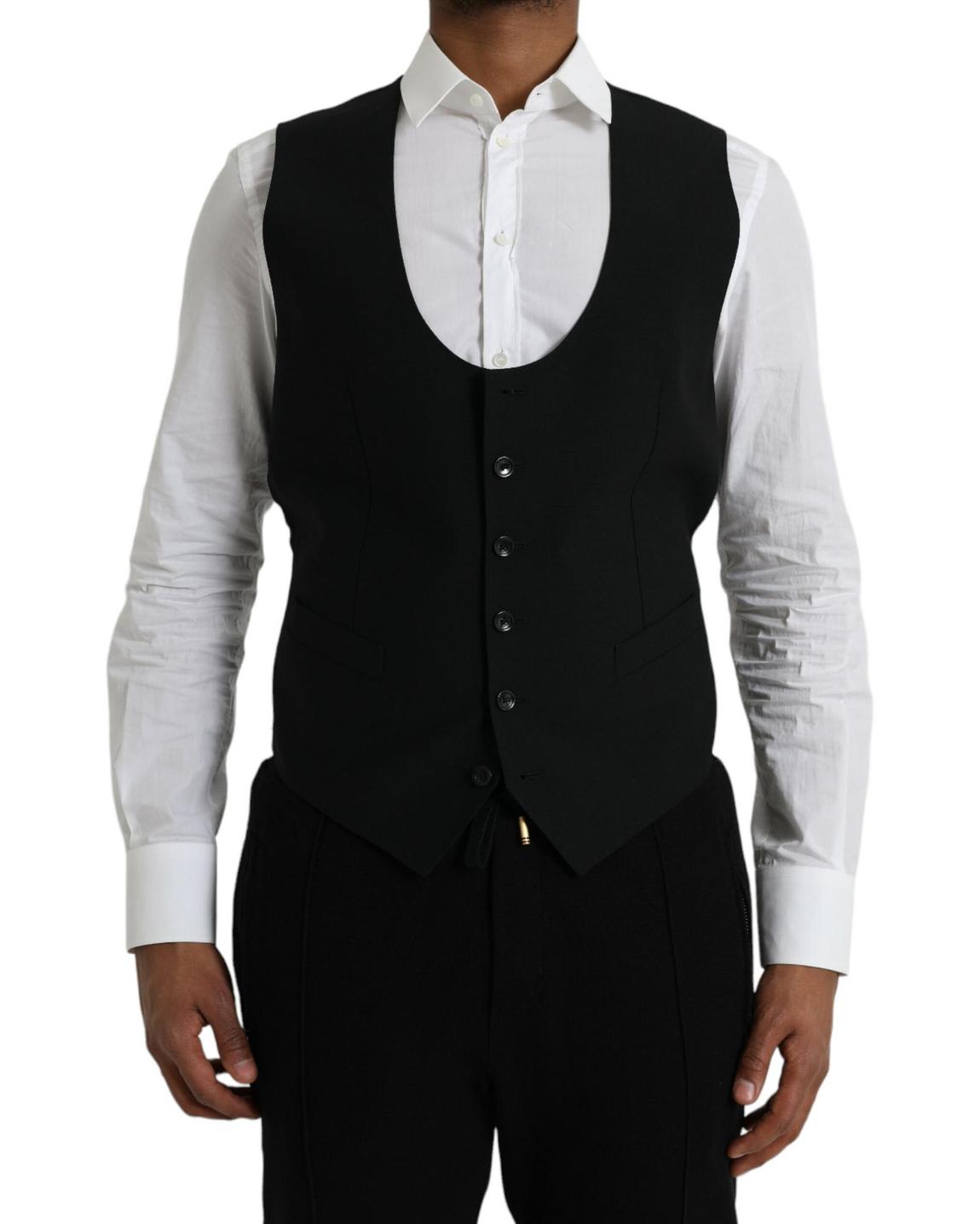 Classic Wool Vest Black main product photo