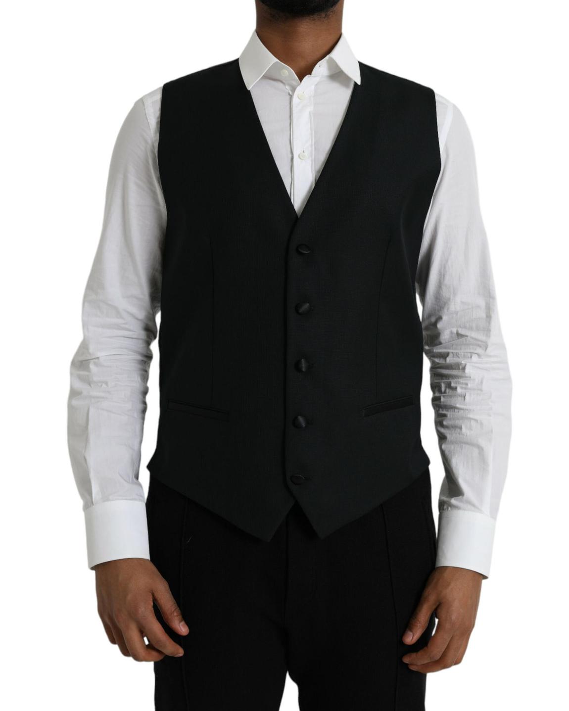 Classic Suit Vest - Black main product photo