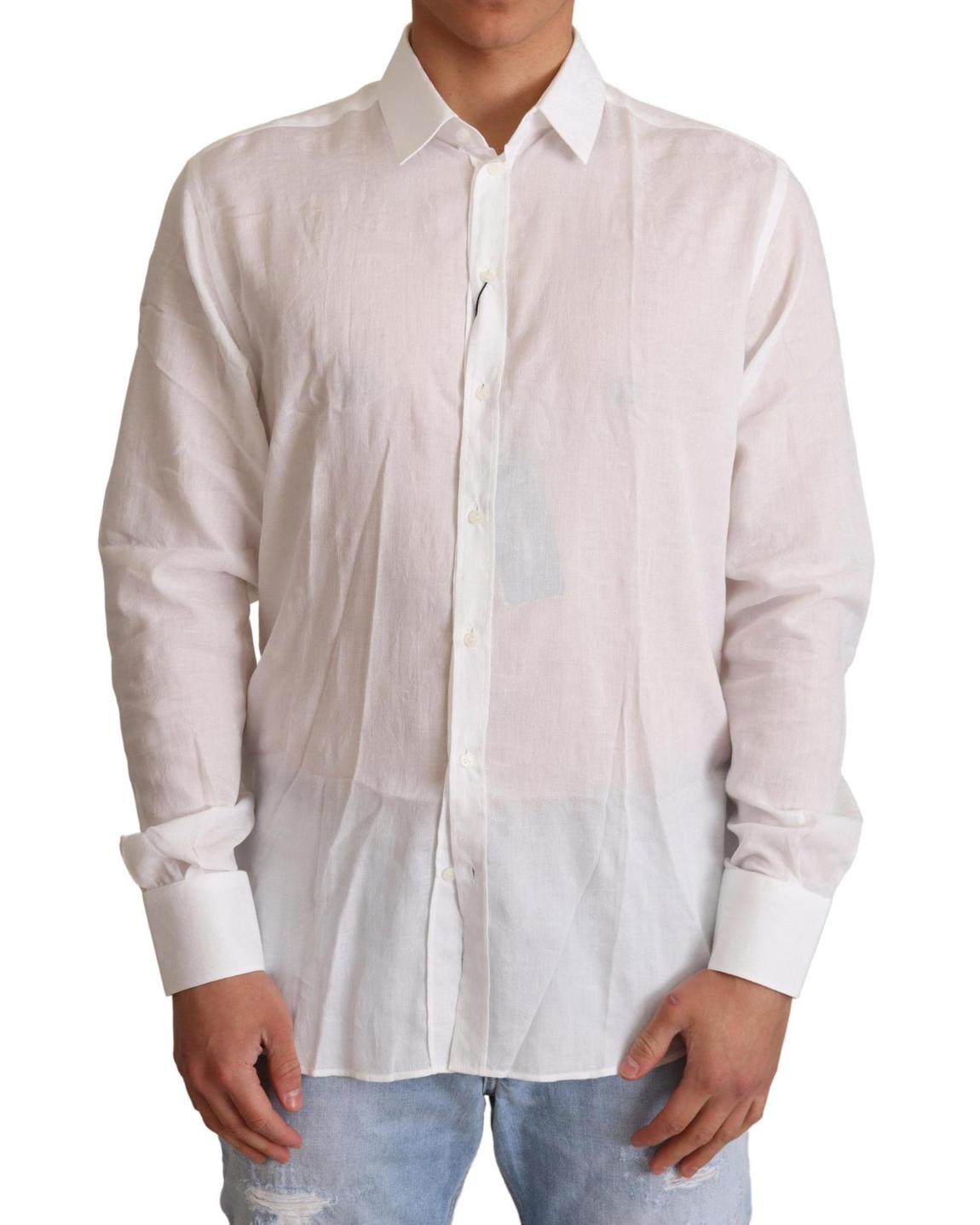 White Linen Shirt Classic Fit main product photo