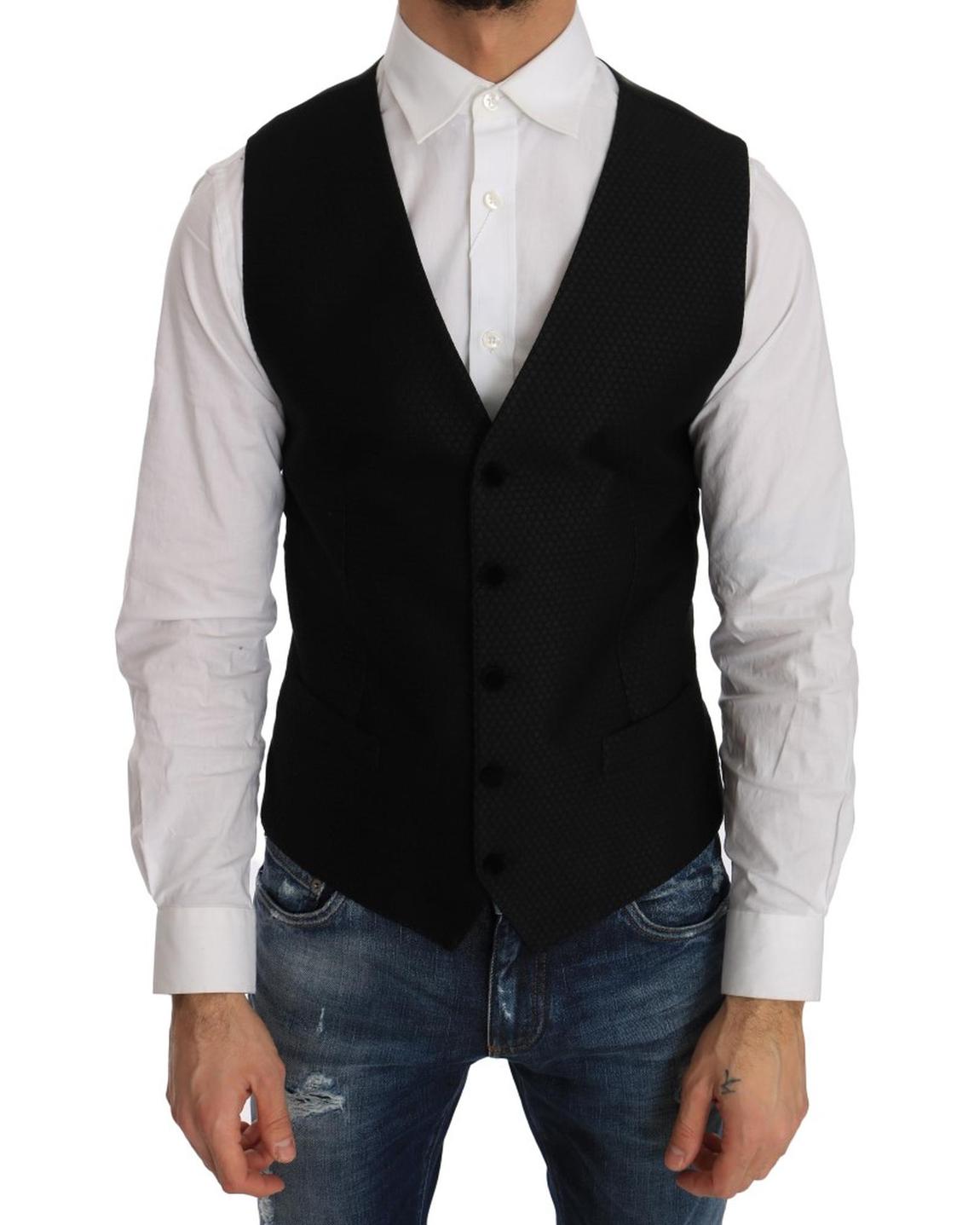 Black Velvet Waistcoat TSH2074 Vests main product photo