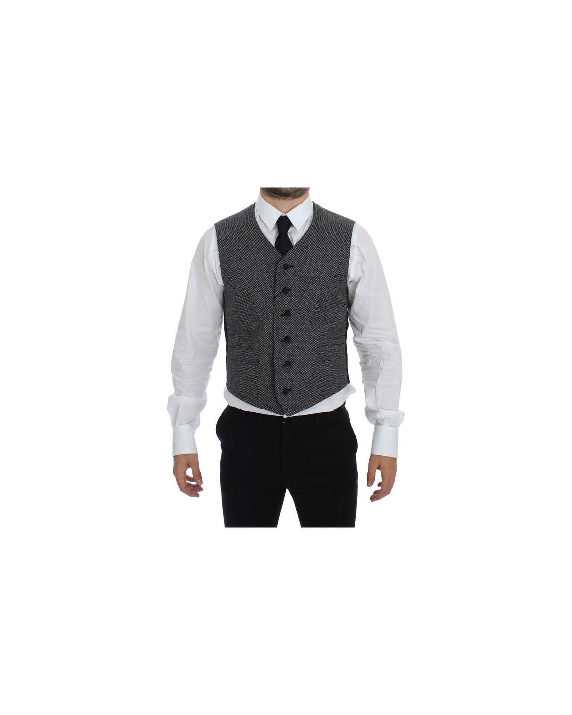 Gray Wool Vest Classic Fit main product photo