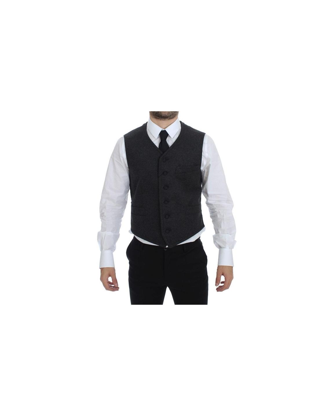 Wool Vest Classic Fit - Gray main product photo