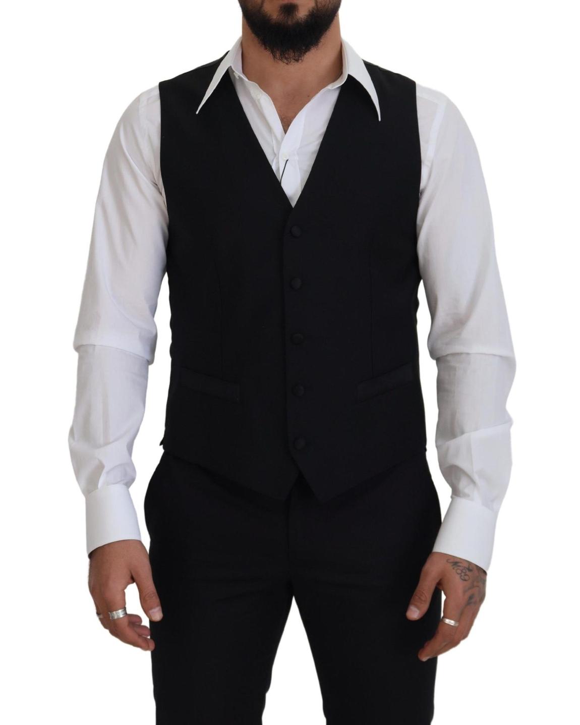 Black Wool Vest main product photo