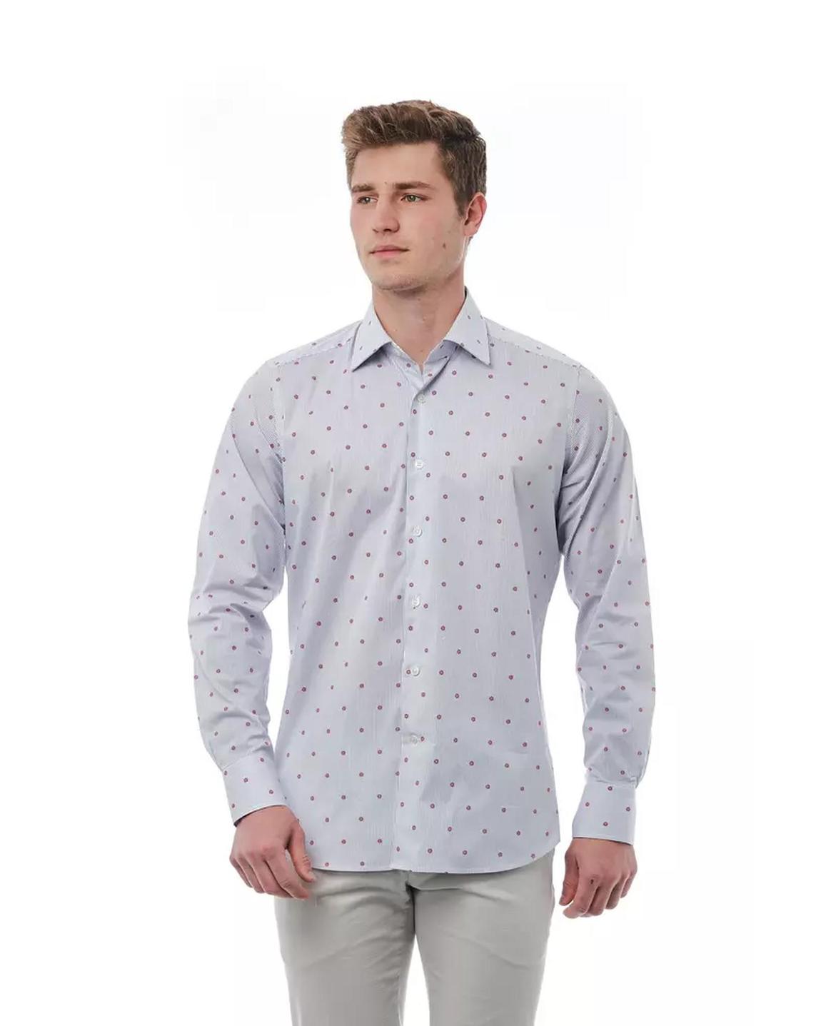 Slim Fit Dress Shirt Polka Dot Print - Multicolor main product photo