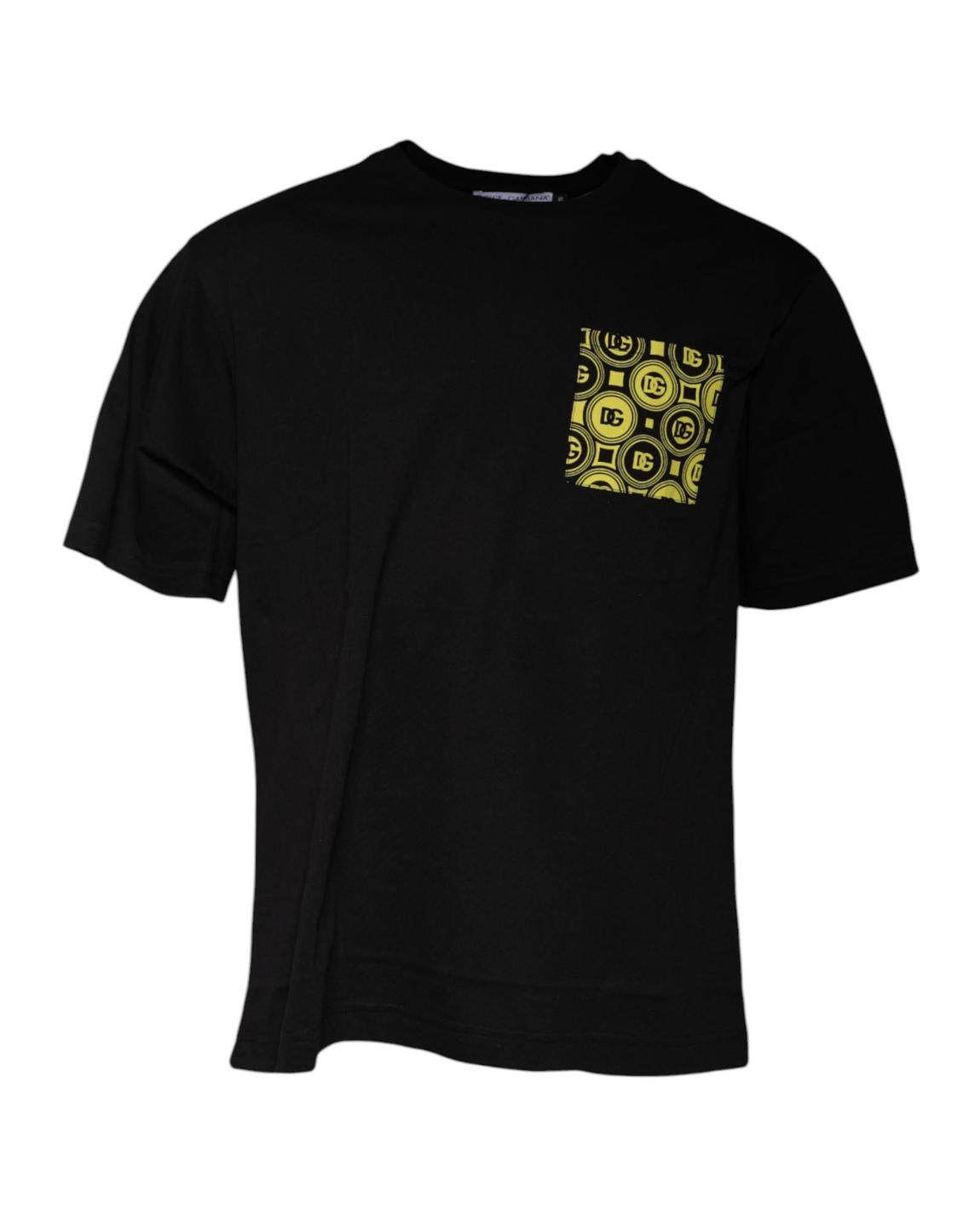 Cotton Jersey TShirt DG Pocket - Black T-Shirts main product photo