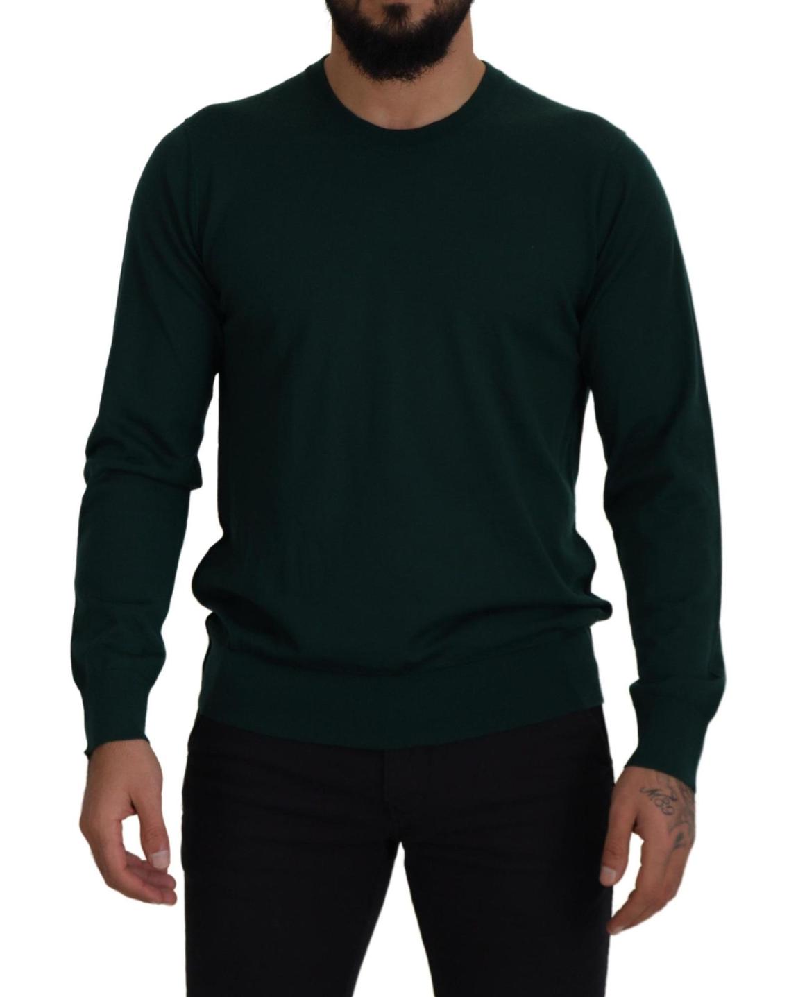Crew Neck Sweater Classic Fit - Green T-Shirts main product photo