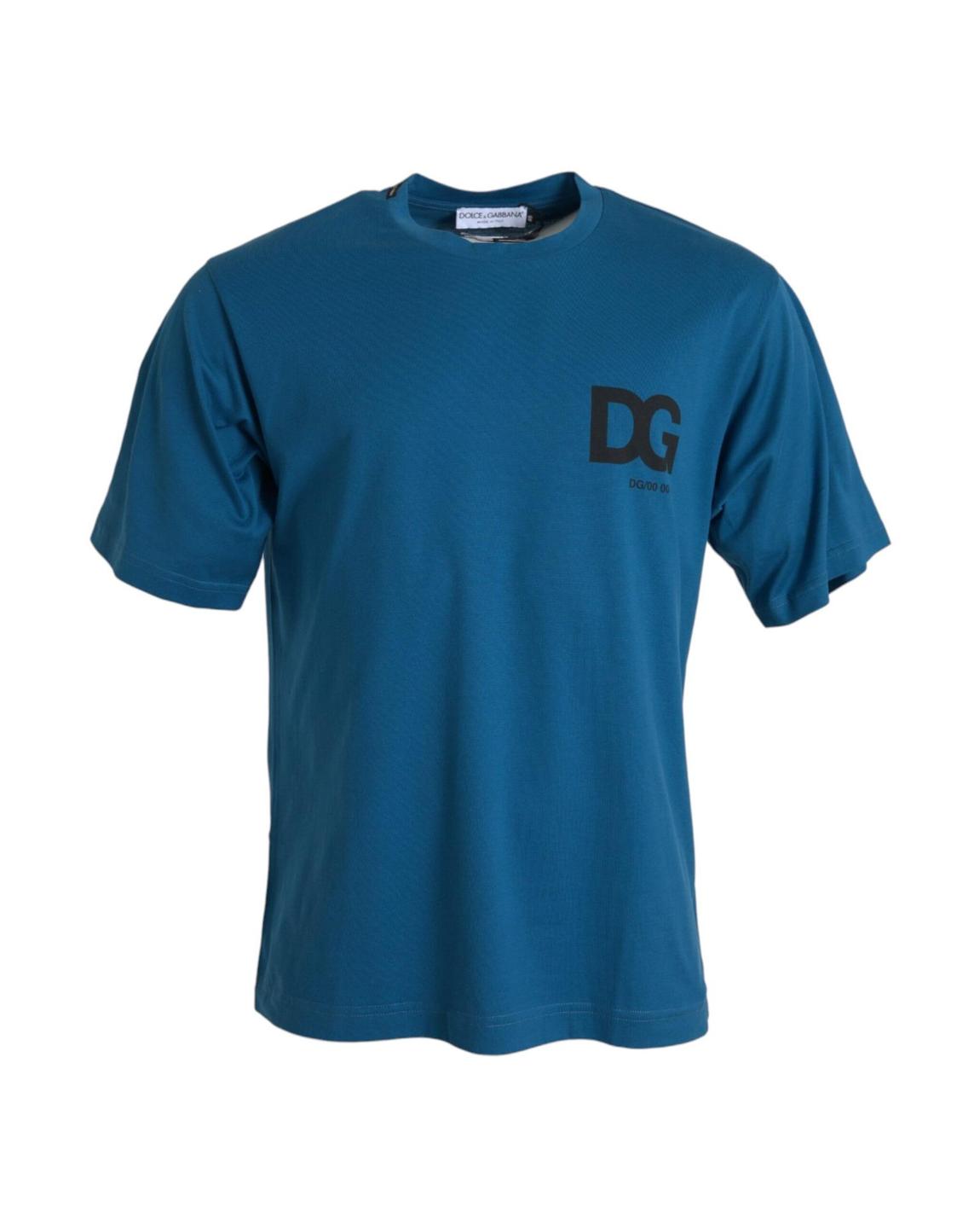 Crew Neck Short Sleeve Tee - Blue T-Shirts main product photo