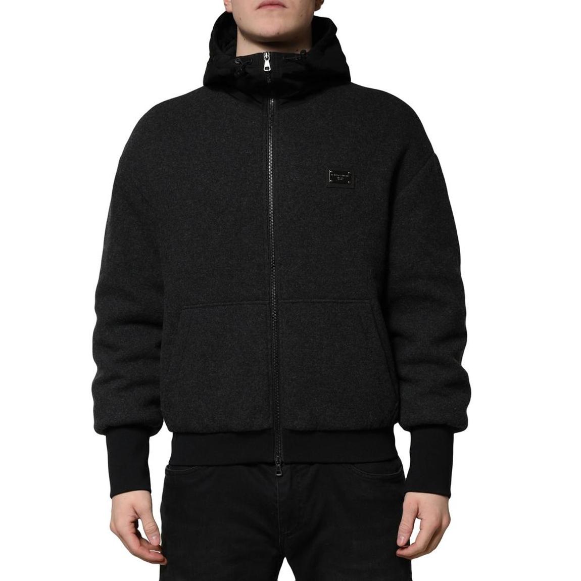 Hooded ZipUp Jacket - Black main product photo