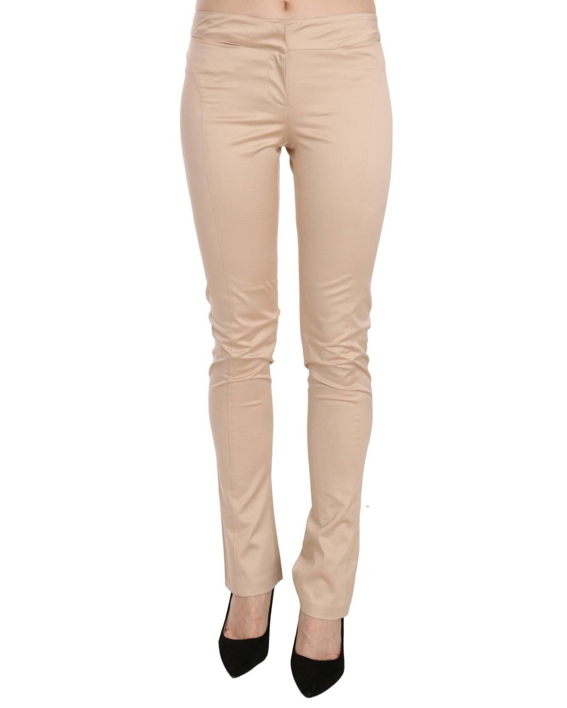 Just Cavalli PAN70328 Beige SlimFit Pants Wo - Cream Jeans main product photo