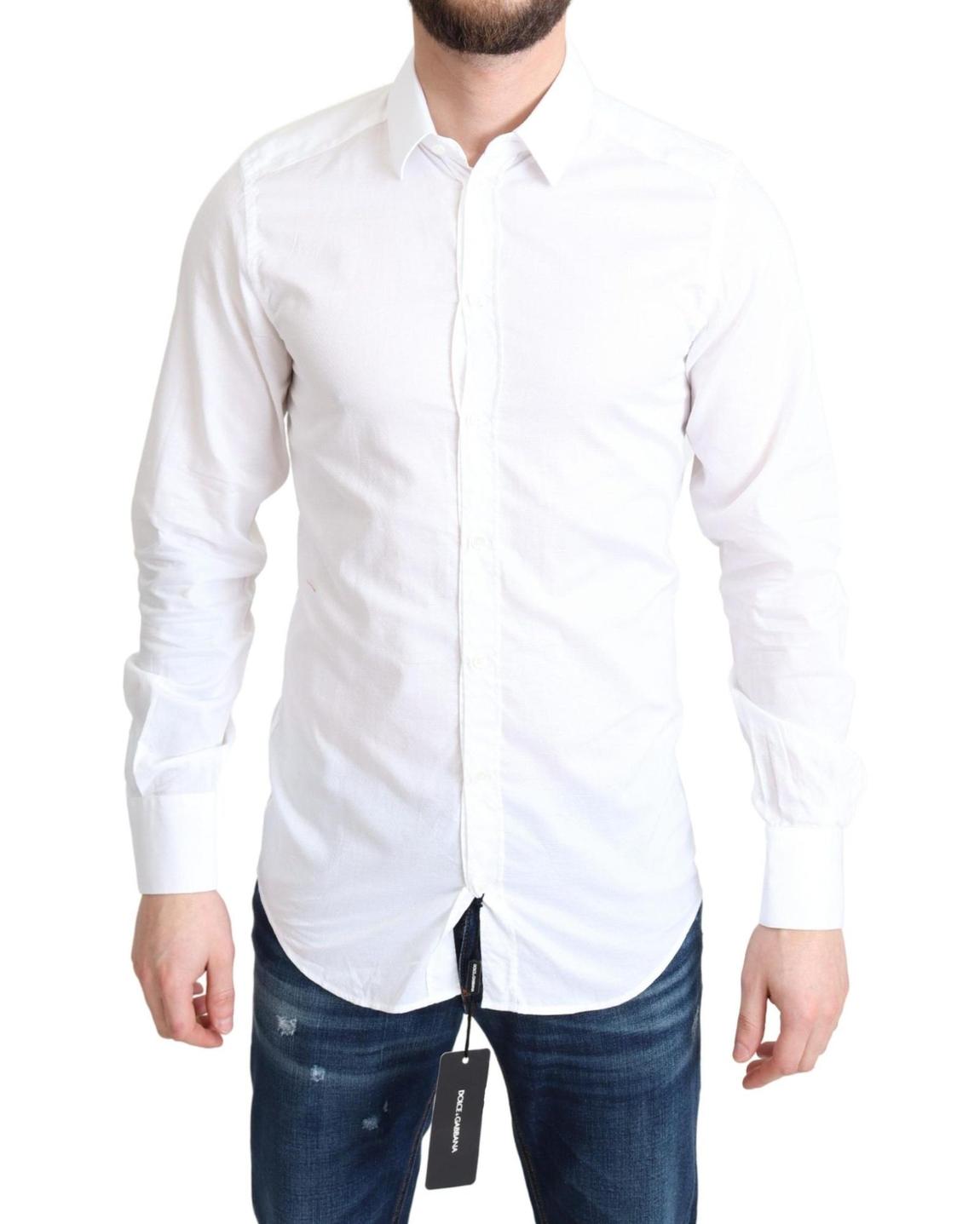 Cotton Poplin Shirt Classic Fit - White main product photo
