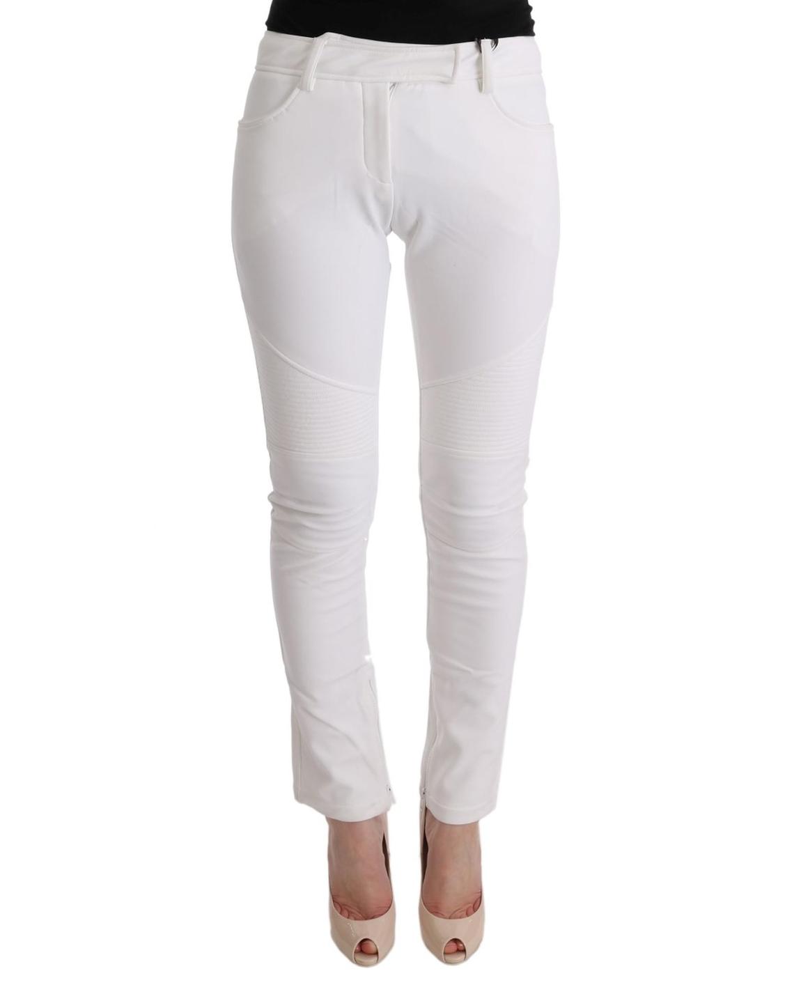 White Panel Detail Trousers Wo Jeans main product photo