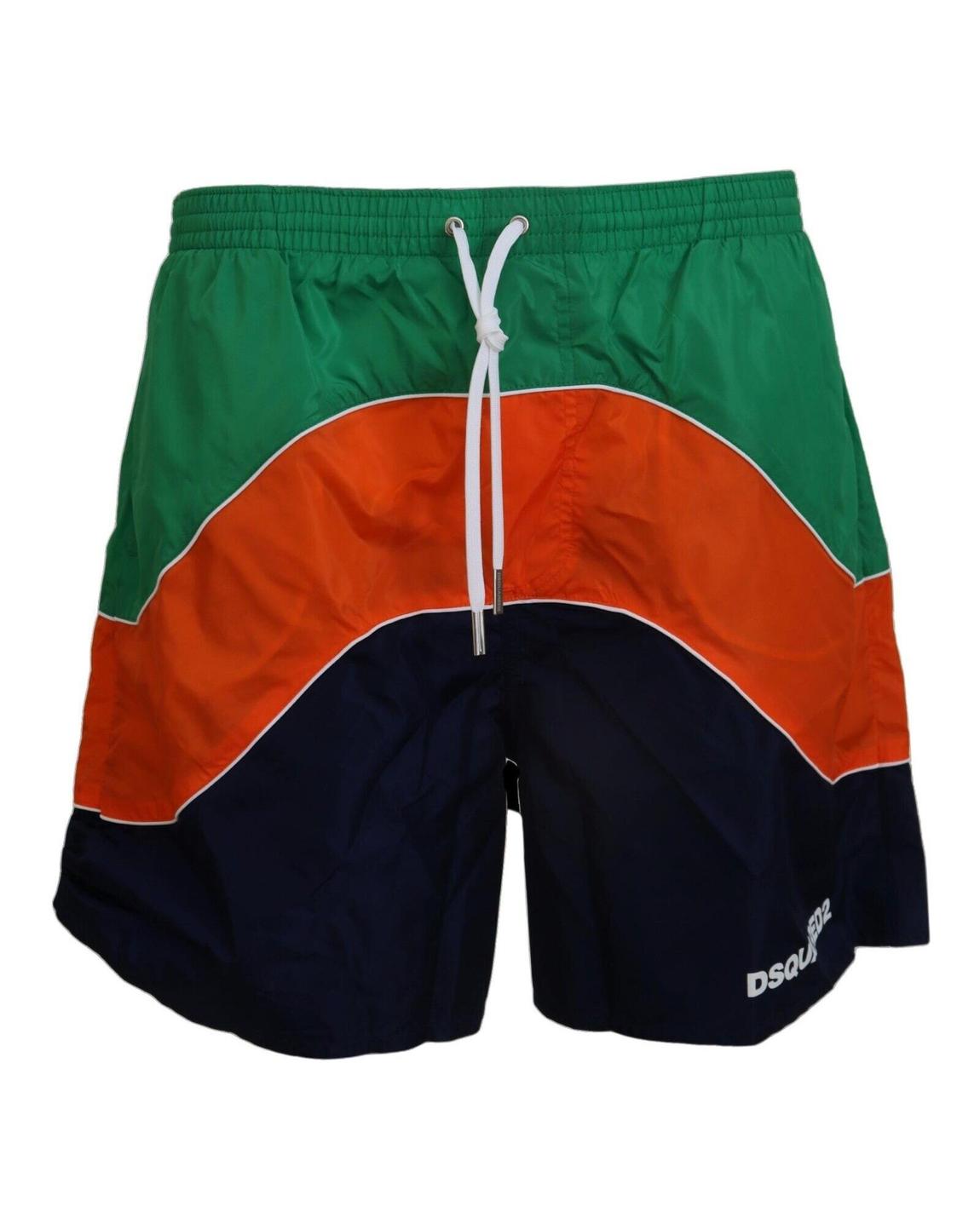 Colorblocked Swim Trunks - Multicolor Swimwear main product photo