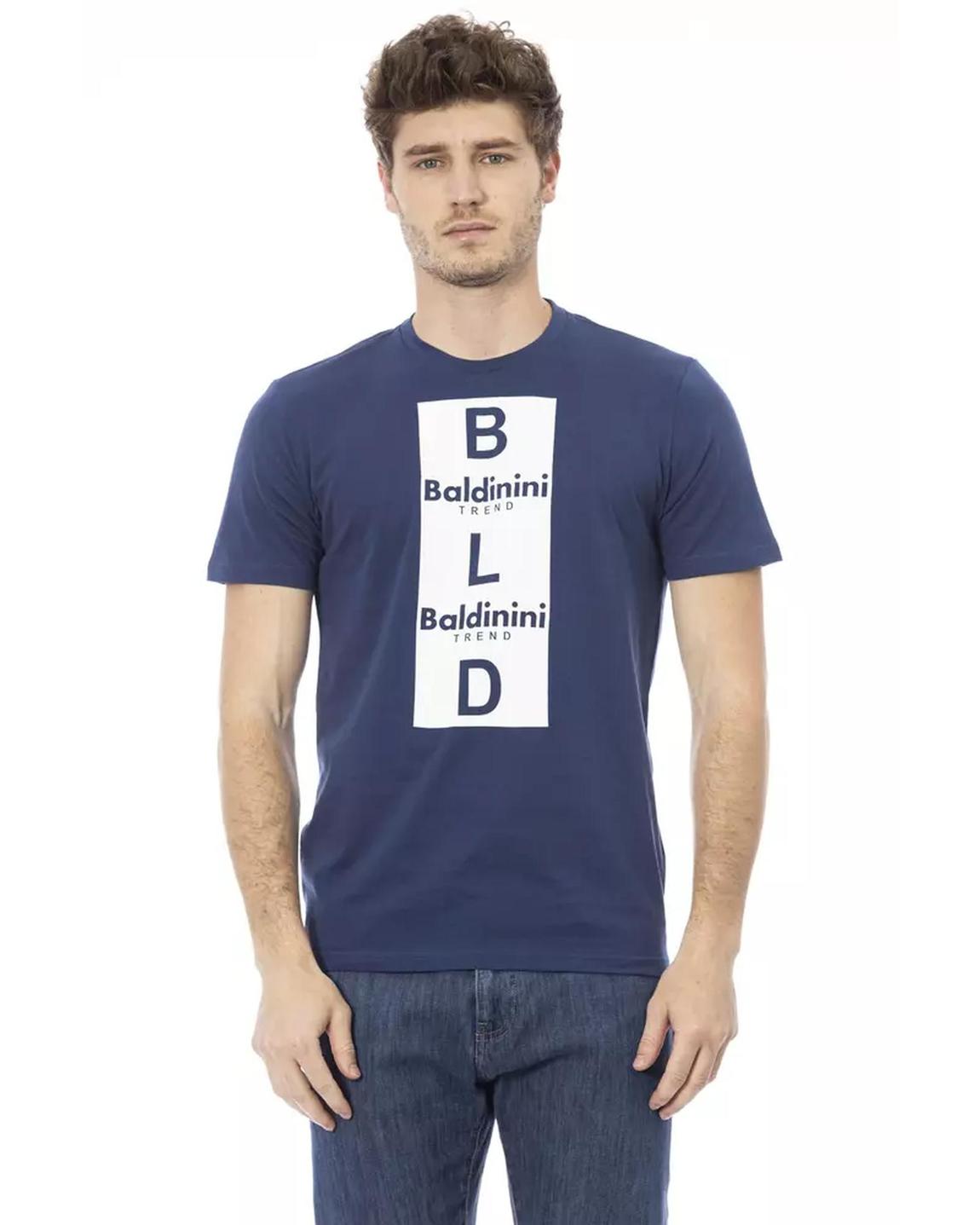 BLD Graphic Tee Short Sleeve Crew Neck Top - Blue T-Shirts main product photo