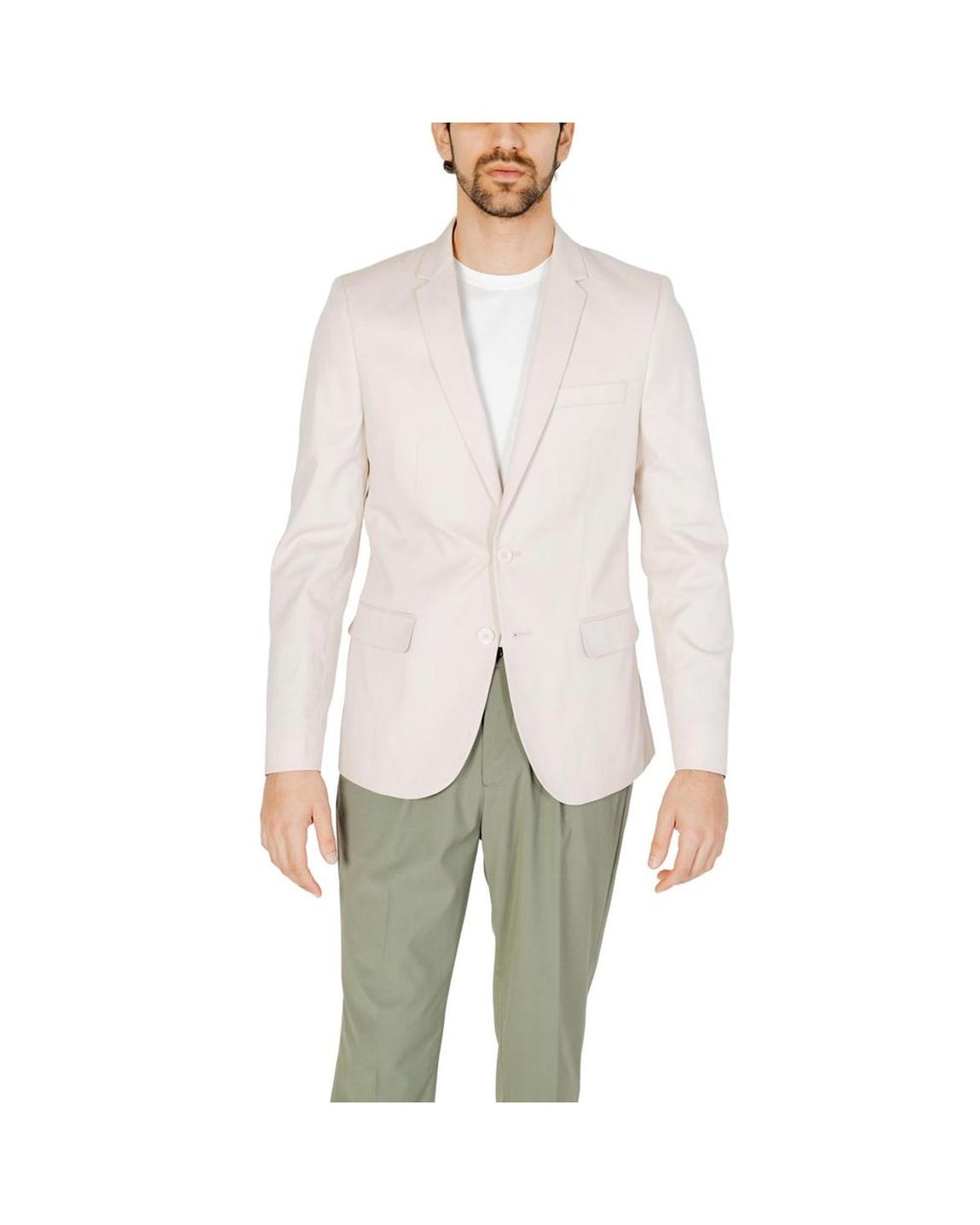 Beige Unstructured Blazer Model AN13367801504RO - Cream main product photo