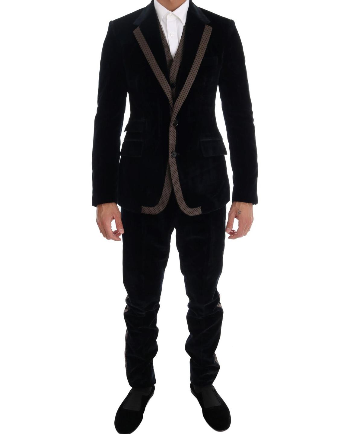 Velvet Suit TwoPiece - Blue main product photo