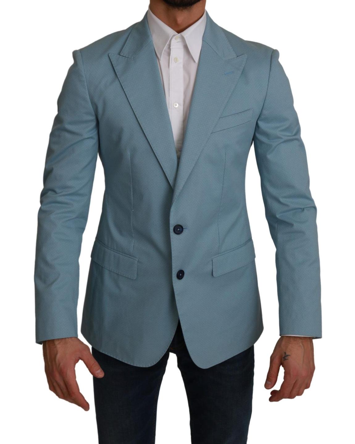 Light Blue Blazer Solid Style main product photo