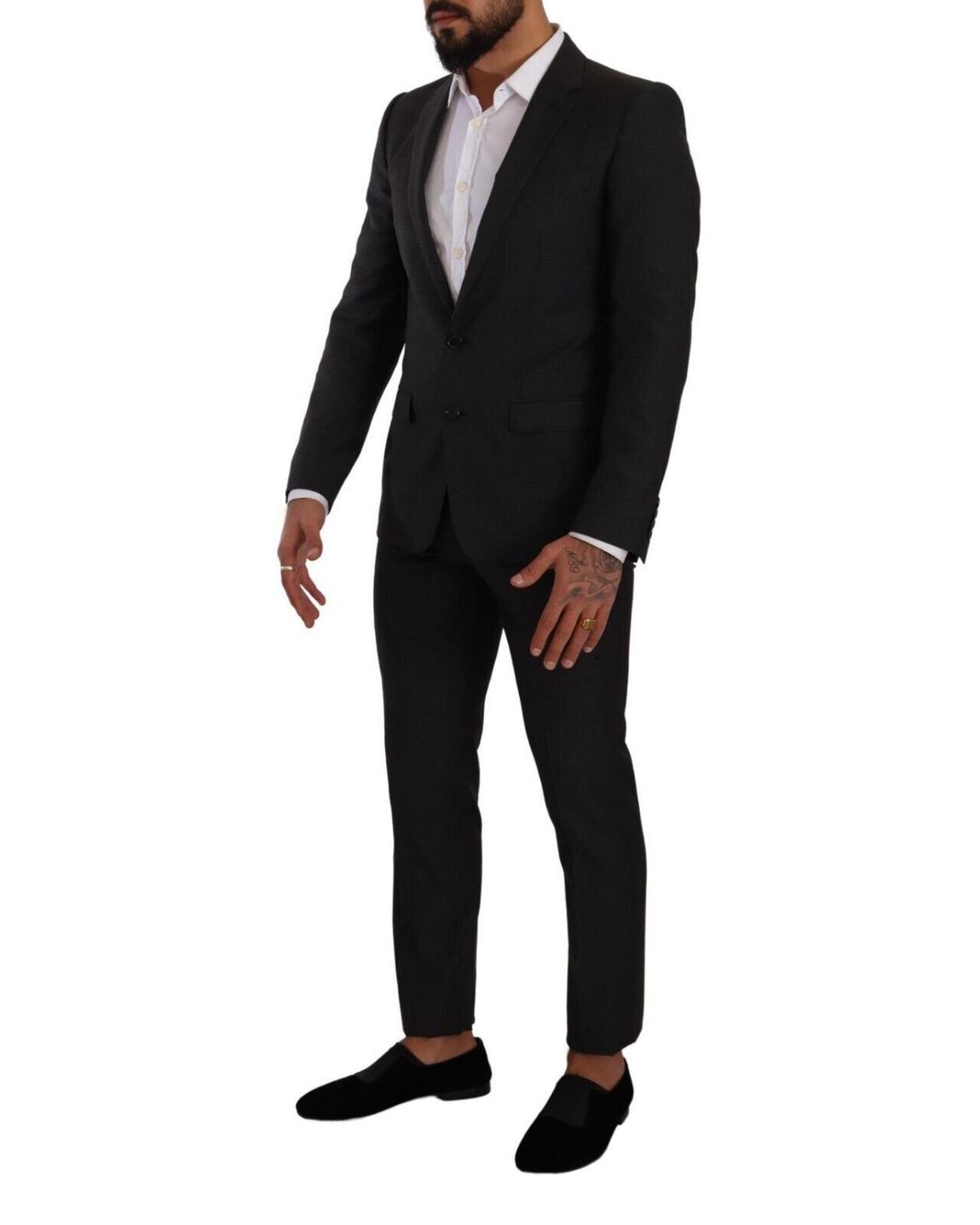 Slim Fit Suit TwoPiece - Black main product photo
