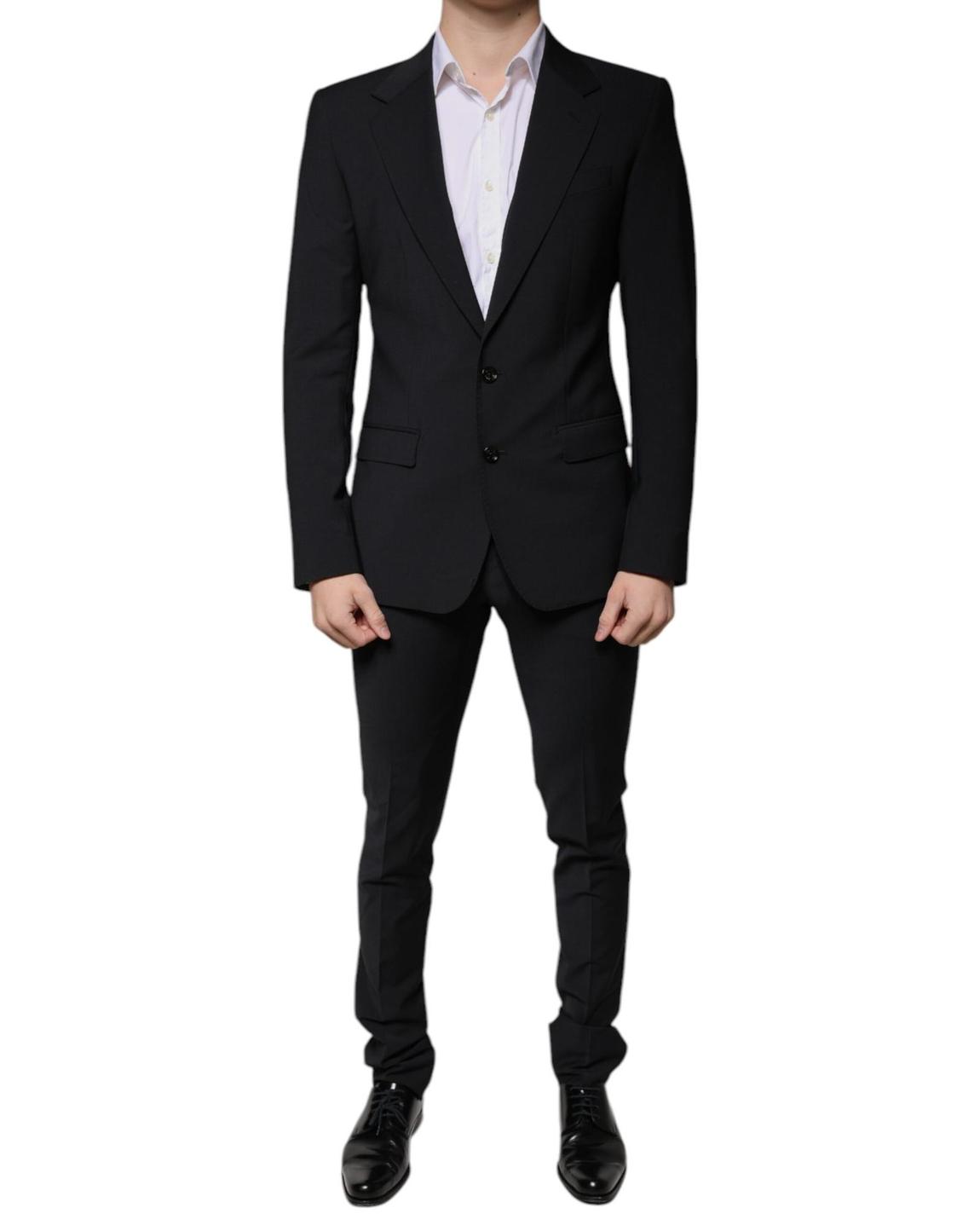 Classic Fit Suit Solid Black main product photo