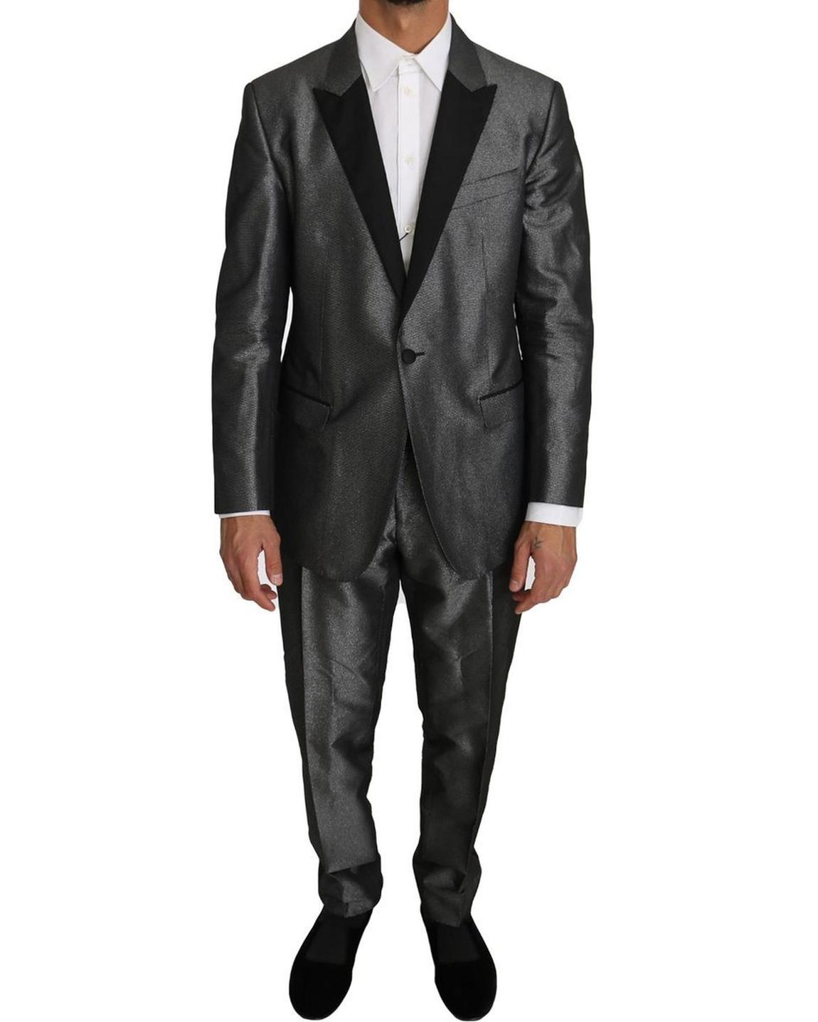 Metallic Suit Slim Fit Formal - Gray main product photo