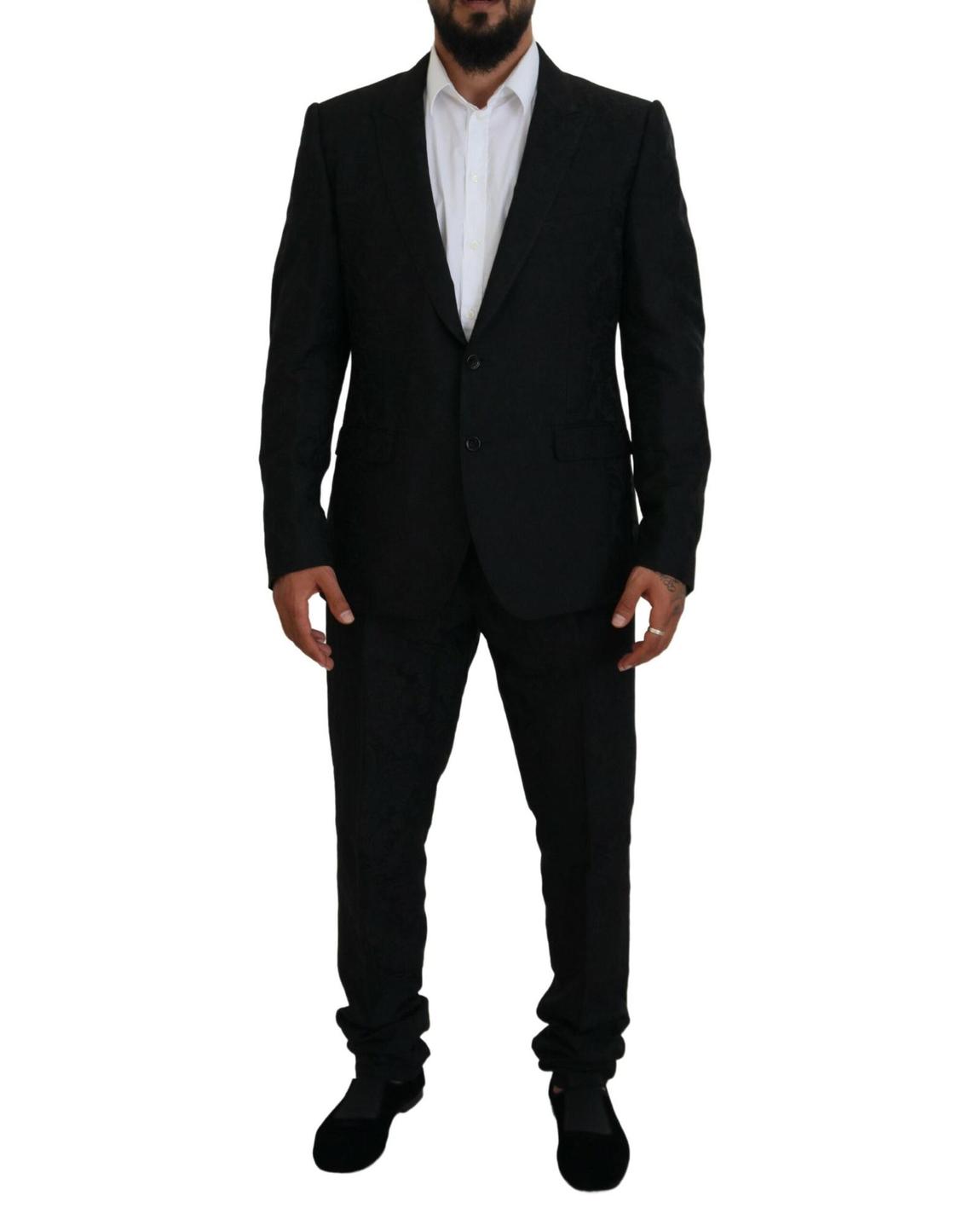 Slim Fit TwoPiece Suit - Black main product photo