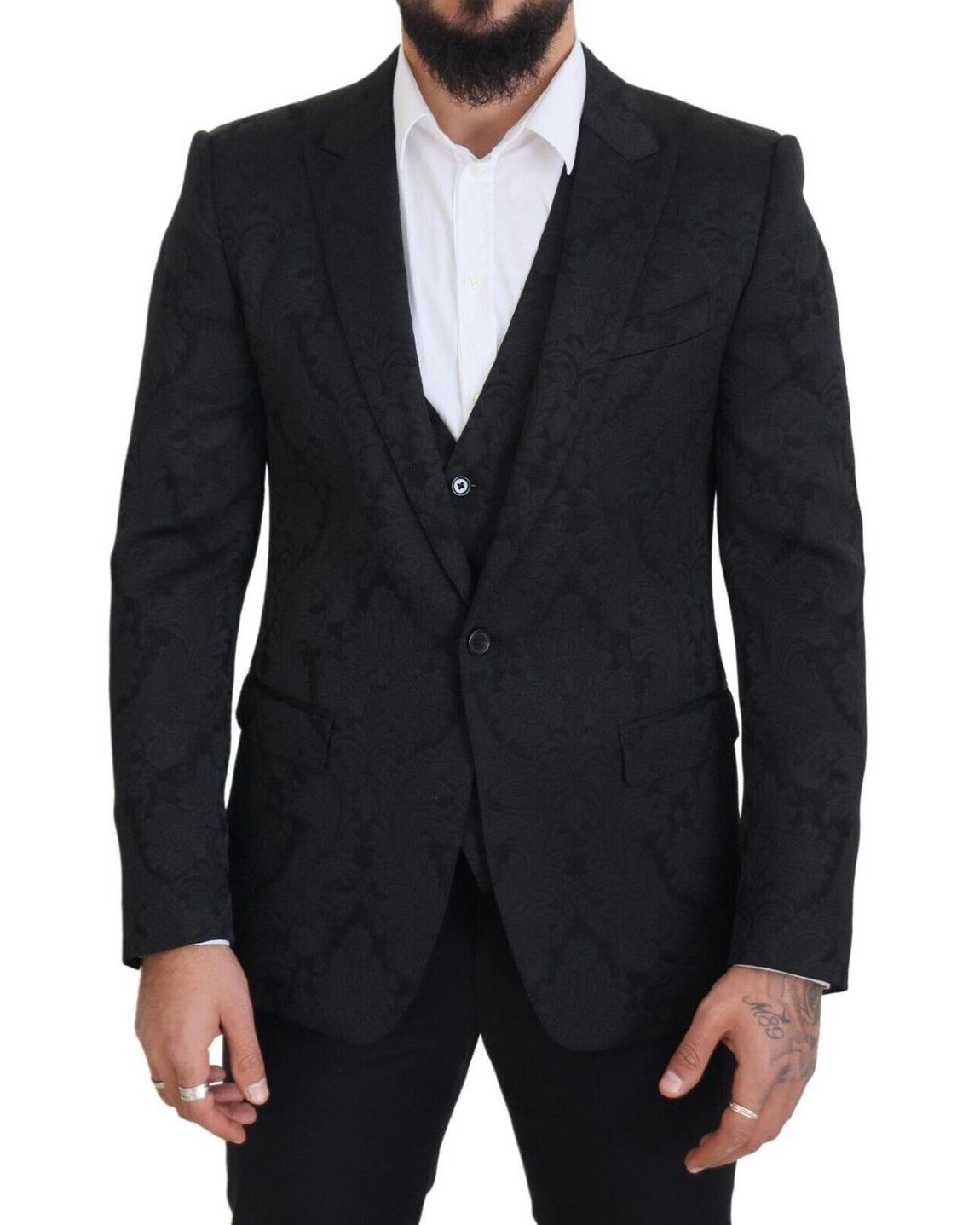 Brocade Blazer Black Suits main product photo