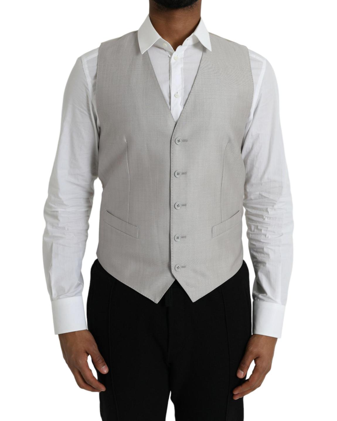 Tailored Formal Vest - Gray main product photo