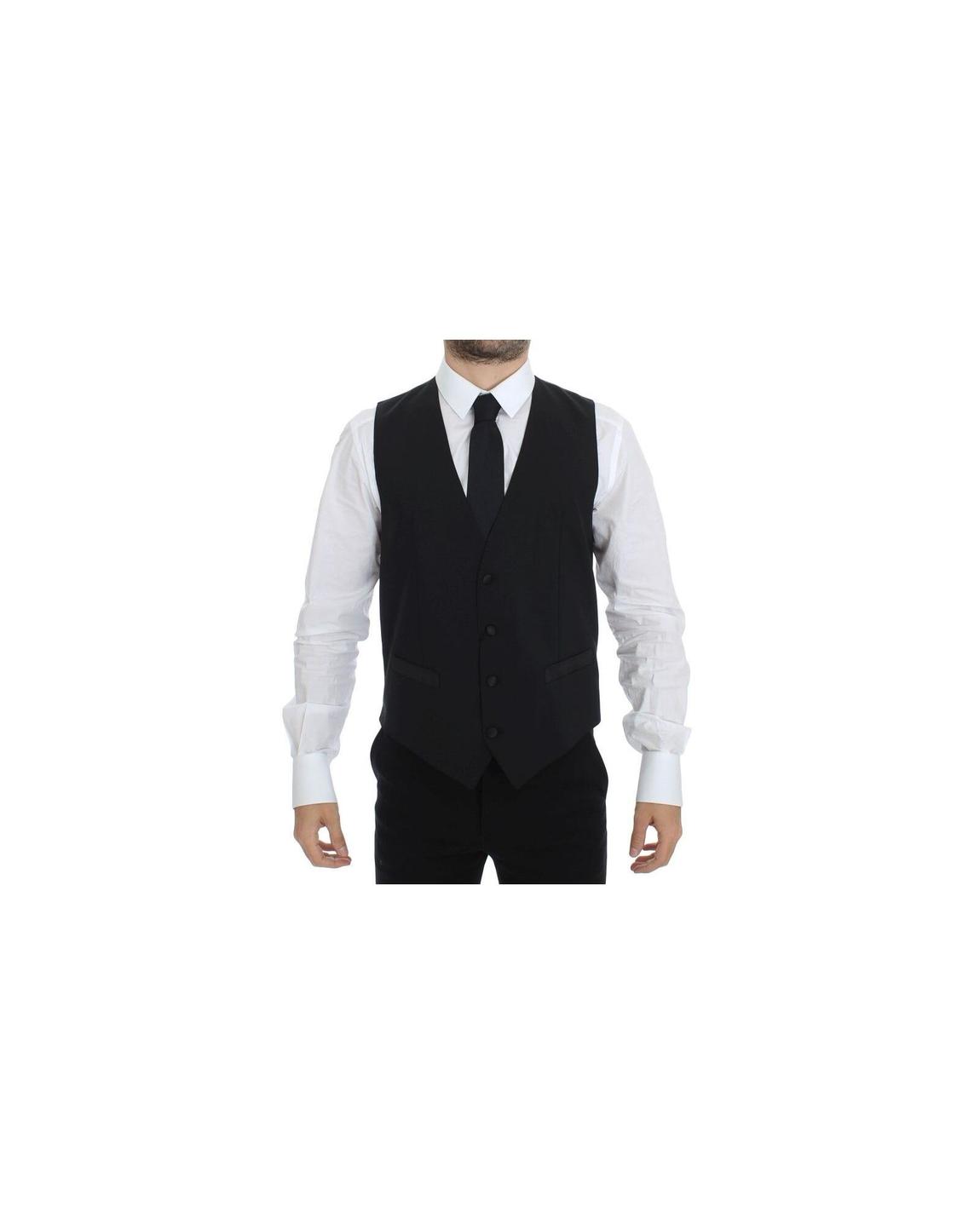 Classic Wool Vest Black main product photo